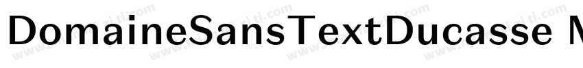 DomaineSansTextDucasse Medium字体转换